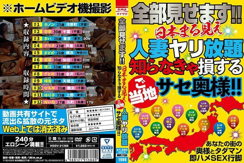 HODV-21388 我给大家看！ !!全日本已婚女人随处可见！ !!-无码
