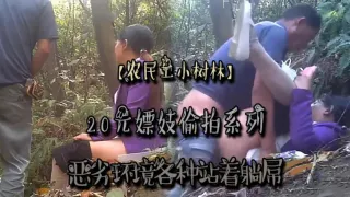 【农民工小树林】20元嫖妓偷拍系列，恶劣环境各种站着躺屌-精品力荐