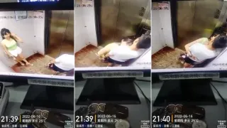 电梯有监控 这是常识，吃了什么药 就那么控制不住吗