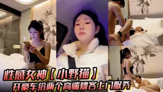 性感女神_小野猫_开豪车给两个高端嫖客上门服务猥琐大叔喜欢玩SM帅哥还算正常吹箫热身啪啪
